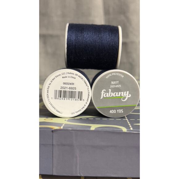 3- spools of thread navy blue Fabany Joann’s - Picture 6 of 6